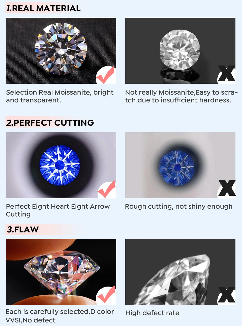 Luxury 1.4ct D Color Moissanite Diamond Ring for Women Real 925 Sterling Sliver Wedding Engagement Eternity Band Jewelry New