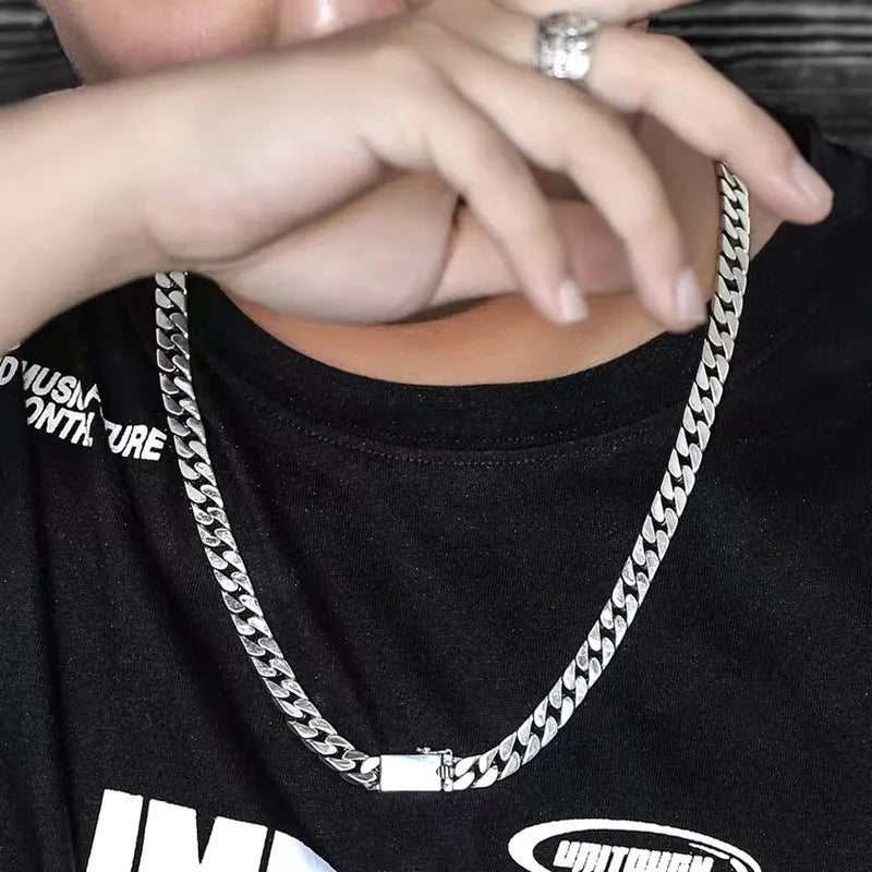 925 Silver Chains Original Certified Cuban Chain Authentic 925 Silver Necklace