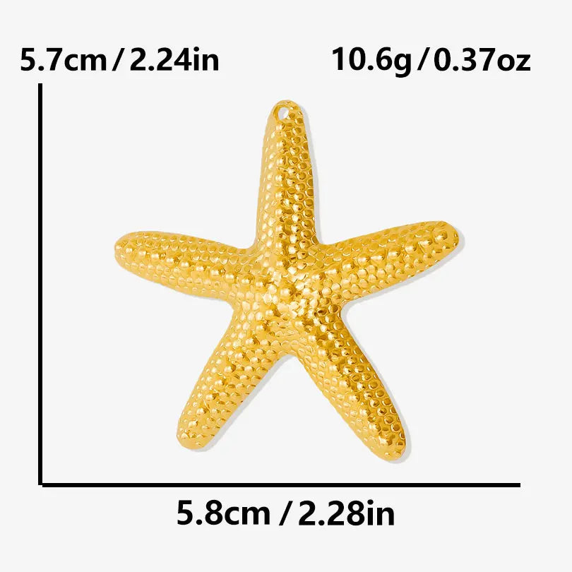 5Pcs/Lot Stainless Steel Sea Animal Starfish Cicada Shell Pendant Jewelry DIY Goth Sacred Heart Sunflower Heart подвеска Bulk