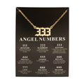 New Angel Number 777 Necklace For Women 111 222 333 444 555 666 888 999 Pendant Gold Color Chain Female Jewelry With Card
