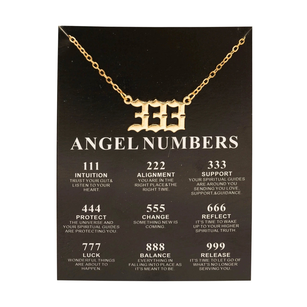 New Angel Number 777 Necklace For Women 111 222 333 444 555 666 888 999 Pendant Gold Color Chain Female Jewelry With Card