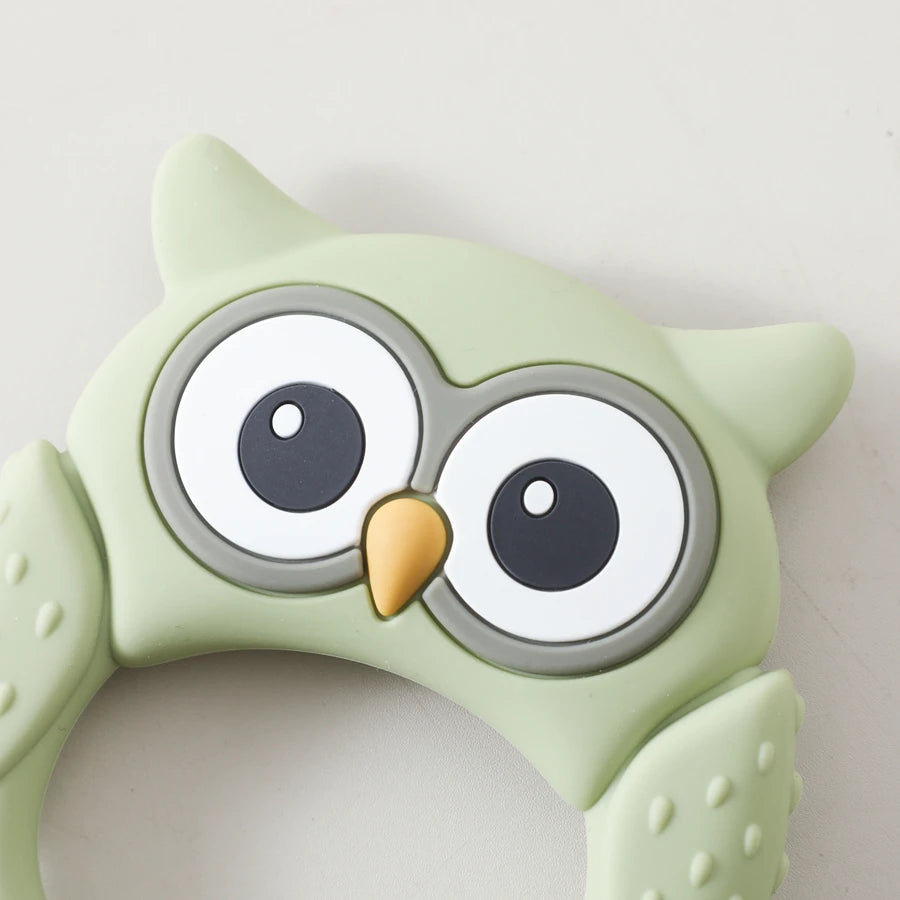 1PC Baby Silicone Teether Toys Food Grade Silicone Teething Animal Dental Teething Goods for Newborn Soothing Nursing Toys