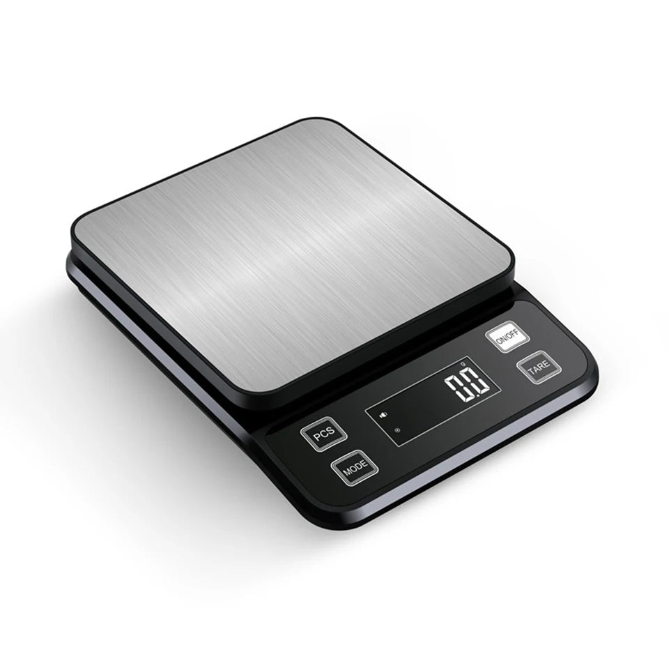 3/5/10kg 0.1g Food Scale Digital Electronic Kitchen Scale Fully Waterproof Stainless Steel Scale Food Snack Weighing Baking Tool