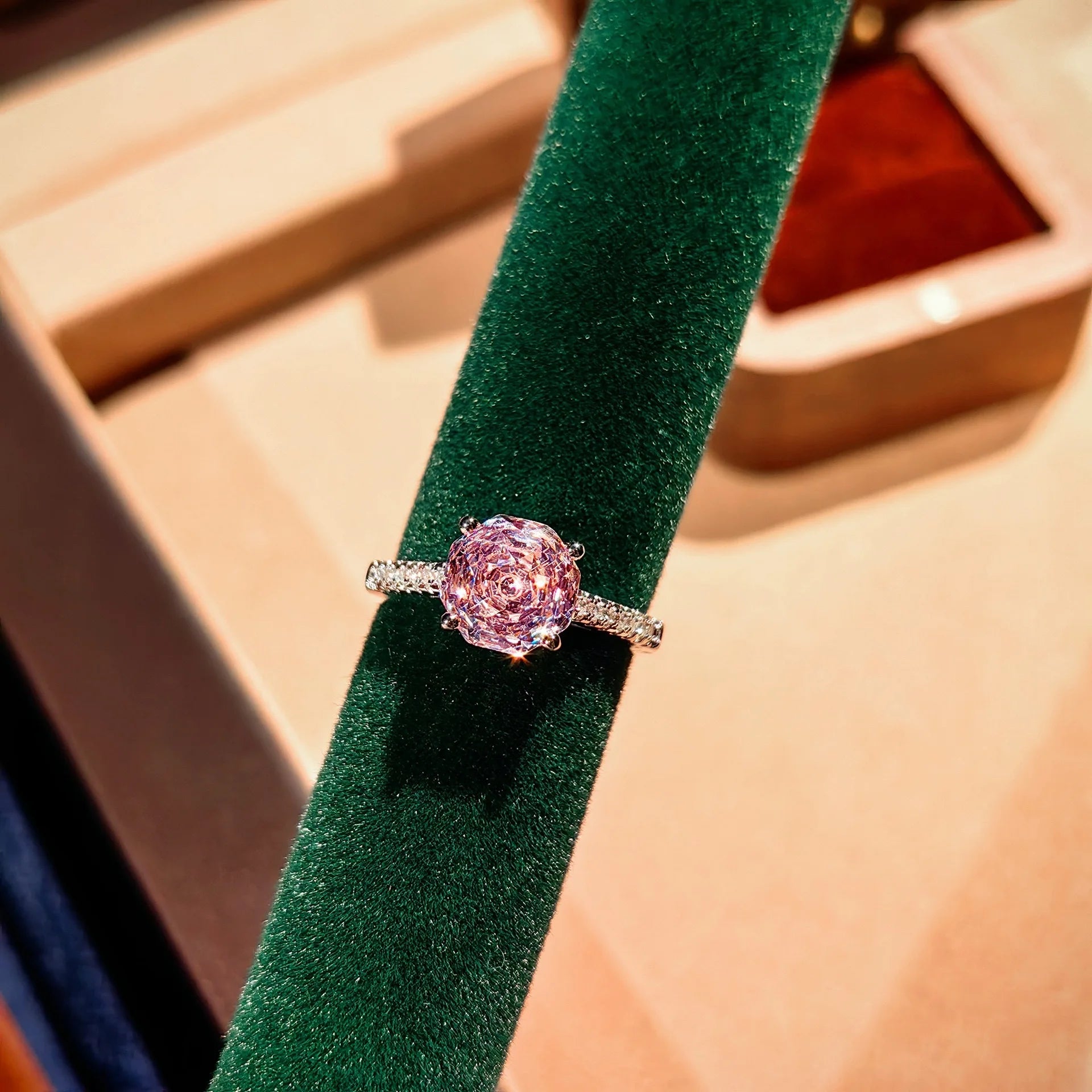 Luxury Classic 925 Sterling Silver Octagonal Rose Cut Brilliant High Carbon Diamond Jewelry Set Anniversary Elegant Jewelry