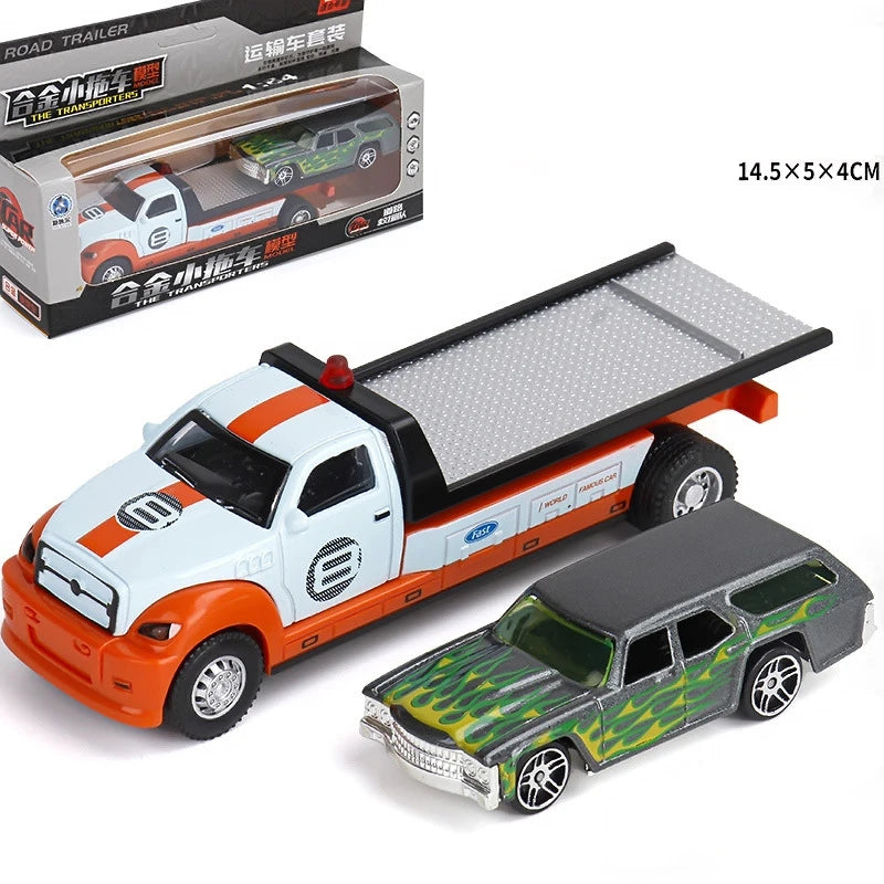 1:64 Scania Container Truck American Container Truck Alloy Diecast Model Car Home Decoration Ornaments Collections Hobby Holiday