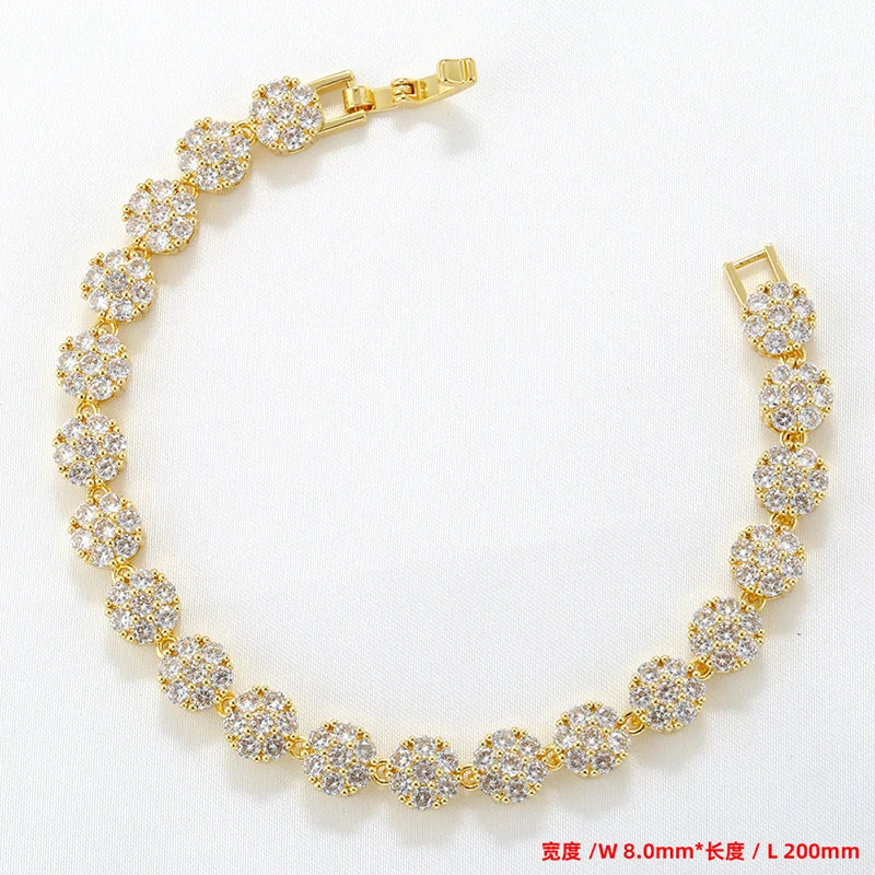 ZHUKOU Summer Dopamine Series Vibrant Colorful Flower Necklace Bracelet Wholesale:VL526 VL527