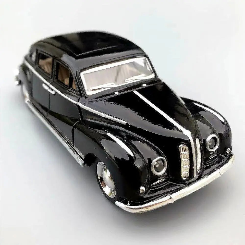 1:32 Alloy Diecast Cabriolet Vintage Car Model Classic Pull Back Car Miniature Vehicle Replica For Collection Decorate Gifts kid
