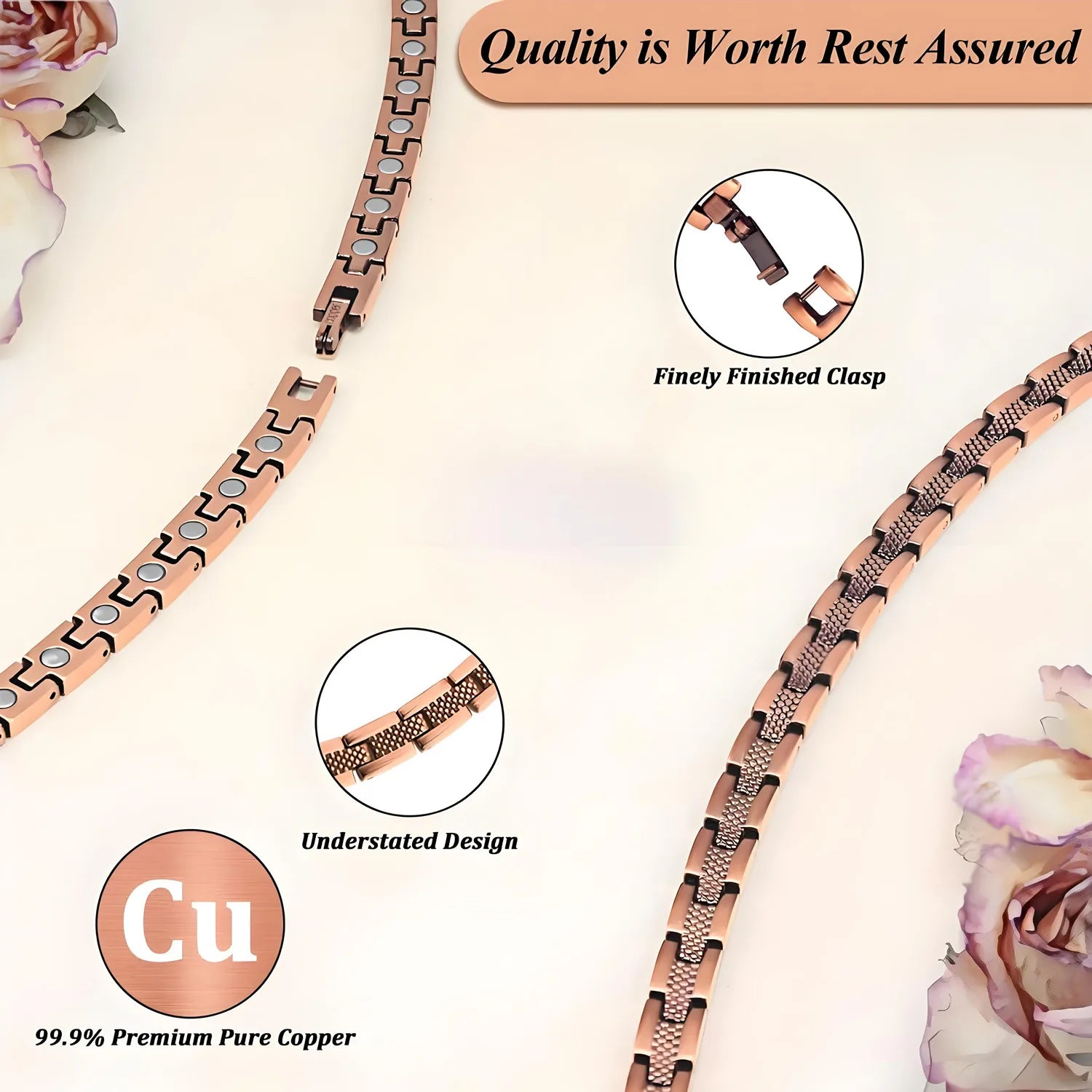 ARADOO Serpentine Luxury Pattern Pure Copper Necklace for Men Women Premium Collar Jewelry Gifts