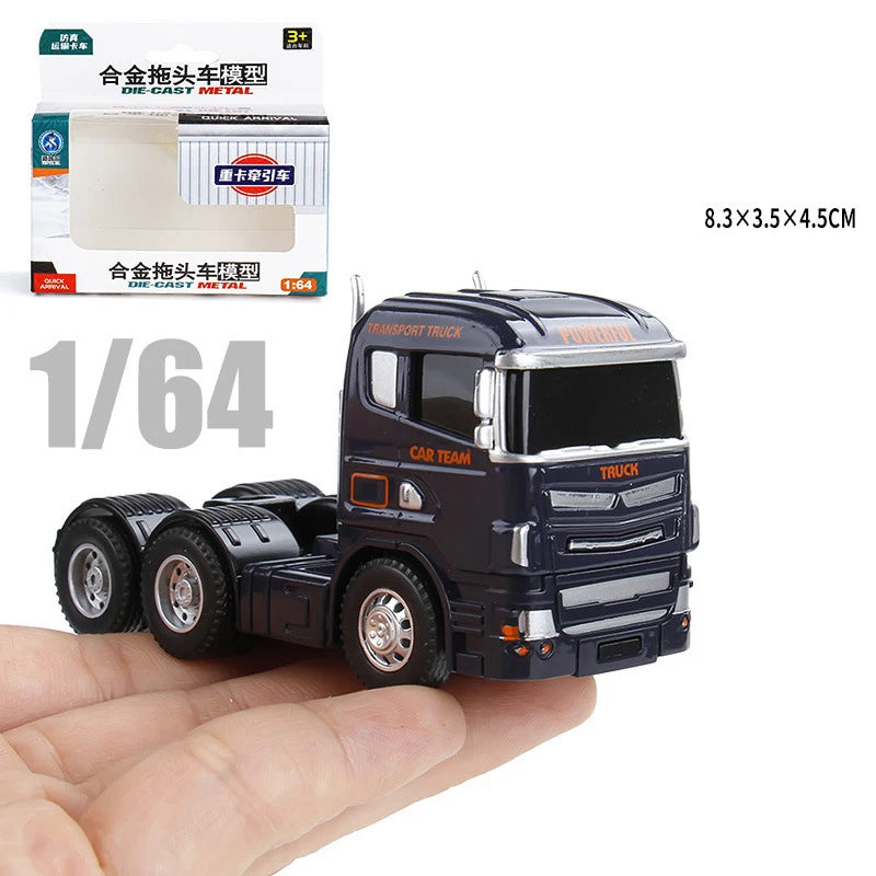1:64 Scania Container Truck American Container Truck Alloy Diecast Model Car Home Decoration Ornaments Collections Hobby Holiday
