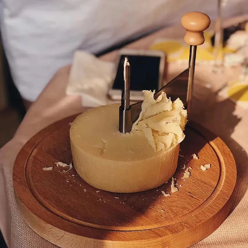 NEW Cheese Cheese Cutting Wooden Rotary Shaver Manual Kitchen Baking Chocolate Chip Scraper Flower Cutter Cheese Shredder