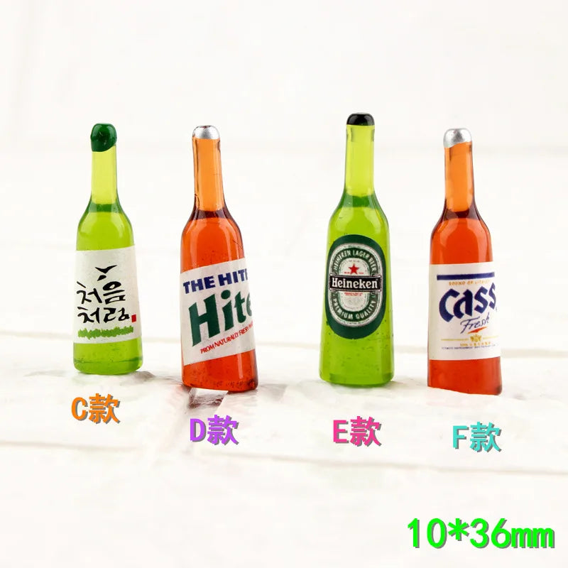 1:12 Doll House Decration Accessories Mini Food Coffee Drink Ice Cream Wine Cup Bottle for Doll DIY Kitchen Toys