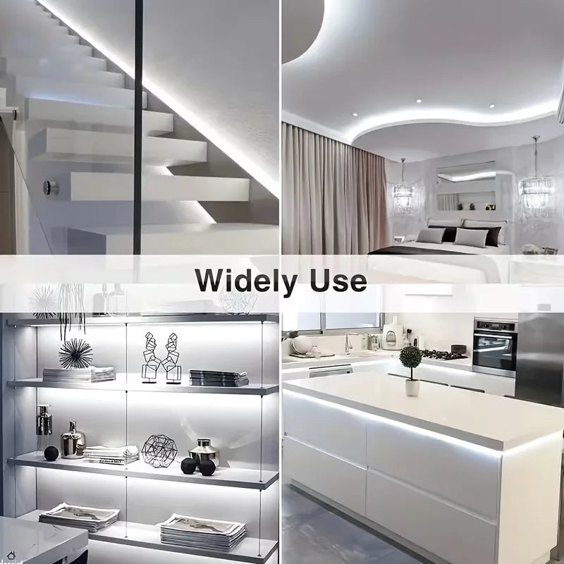 1 Led Light Strip with Touch Control Dimming, Low Voltage 5V, USB Powered, Touch Switch, Long Press to Adjust Light Brightness, Can Be Cut to Different Lengths, 3000K Warm White/6000K Pure White Led Strip, Suitable for