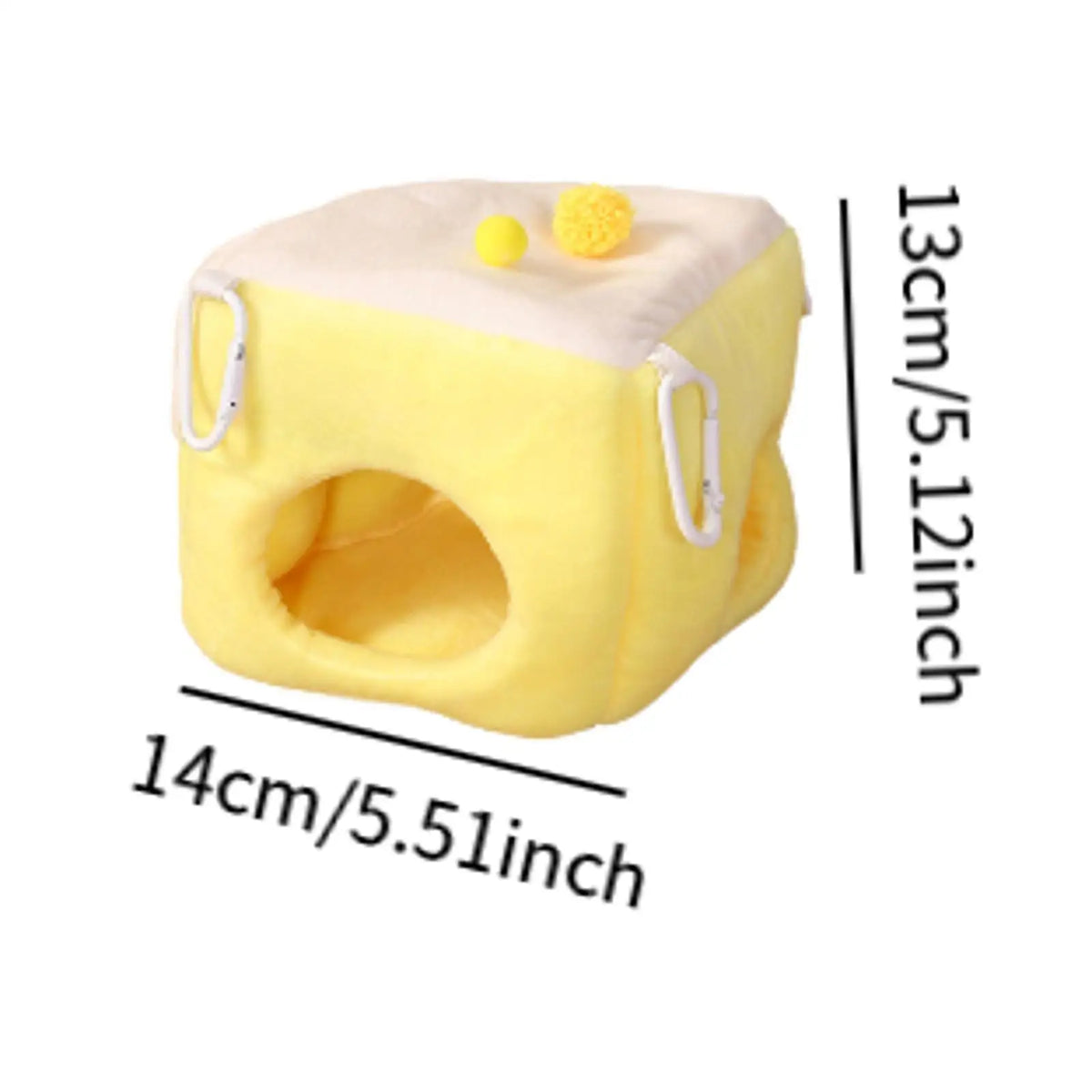 Hamster Bed House Comfortable Winter Guinea Pig Warm Nest Small Animals Cave Bed for Dwarf Sugar Glider Rat Supplies