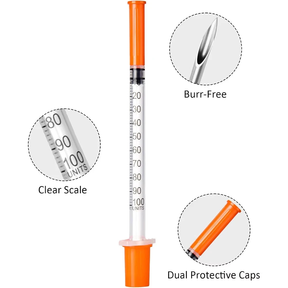Individually Wrapped Manual Push Veterinary Plastic Syringes With Needles Disposable Style For Lab Pets Pigs And  Farm Livestock