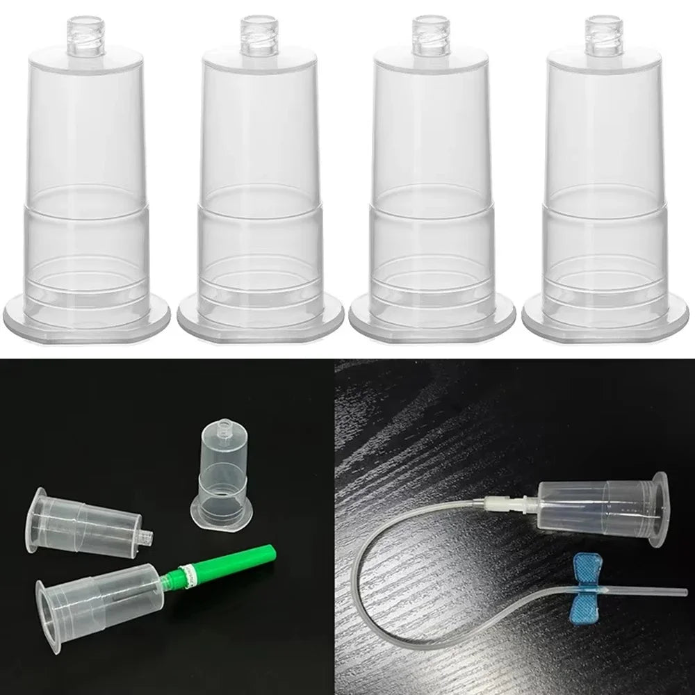 100/batch Pet Safety Blood Collection Set, Disposable Butterfly Wing Needle+Plastic Vacuum Needle Holder For Veterinary Use
