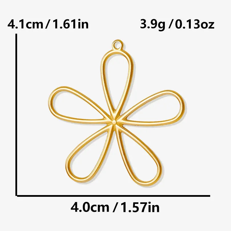 5Pcs/Lot Stainless Steel Sea Animal Starfish Cicada Shell Pendant Jewelry DIY Goth Sacred Heart Sunflower Heart подвеска Bulk