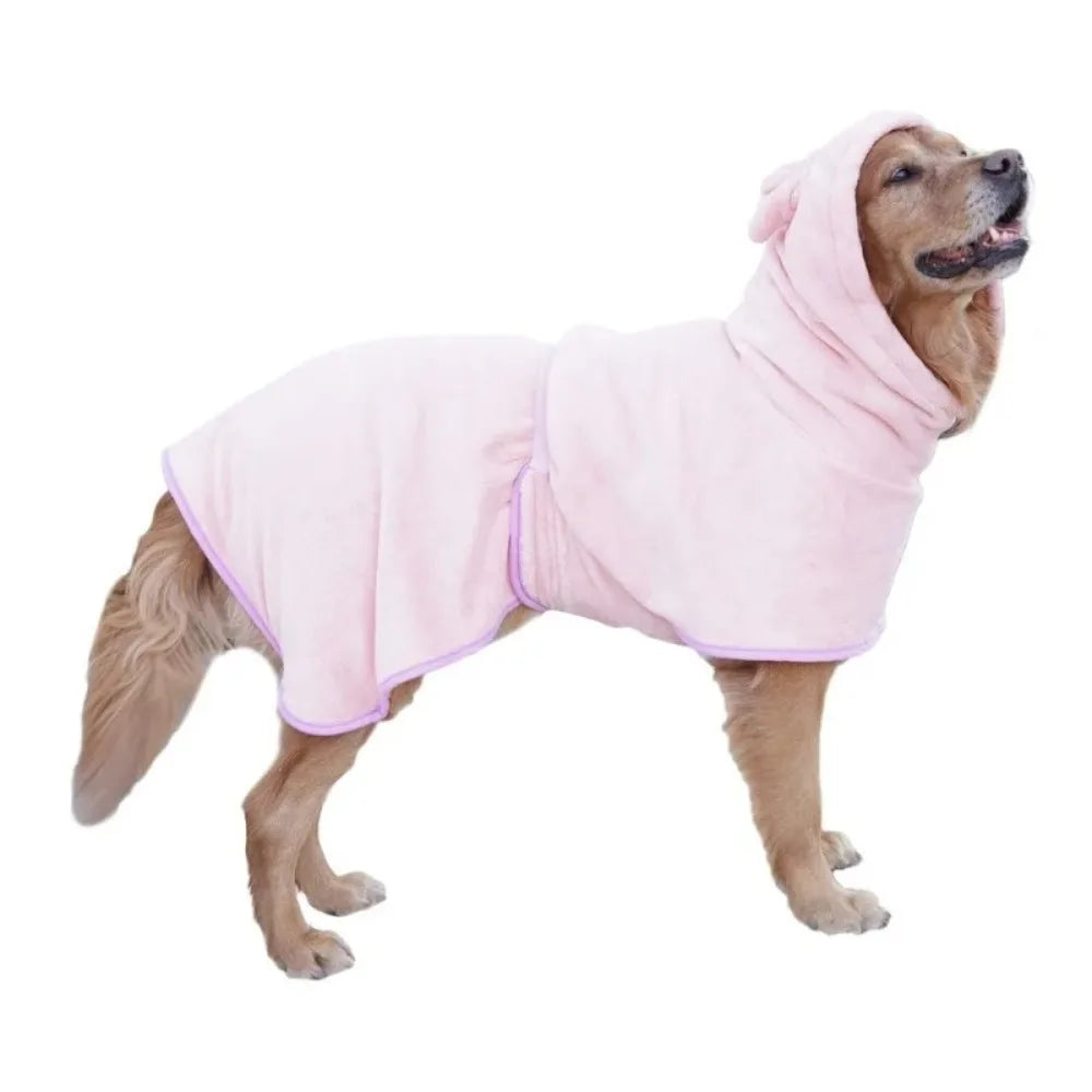 1Pc Dog Bathrobe Super Absorbent Pet Towel Bathrobe Bath Towels Quick-Drying Cat Dog Bath Towel Bath Supplies Dog Towel
