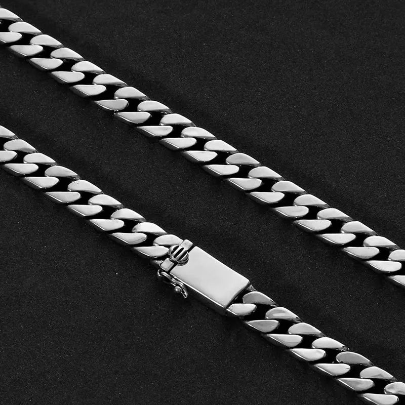 925 Silver Chains Original Certified Cuban Chain Authentic 925 Solid Silver Necklace
