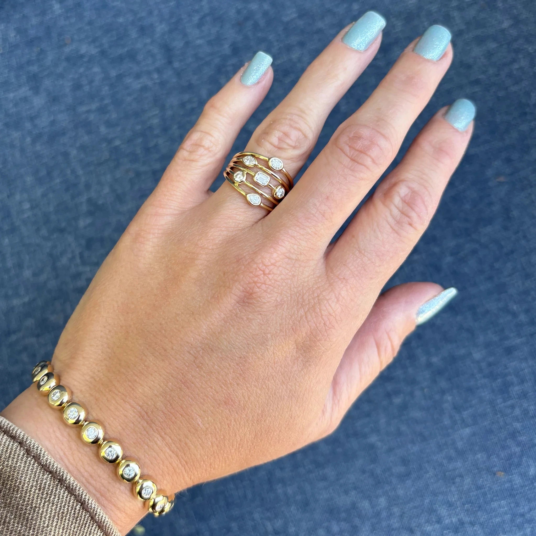 New Arrived Top Quality Fashion Women Female Jewelry Set Bezel 5A CZ Round Beaded Tennis Chain Bracelet Necklace