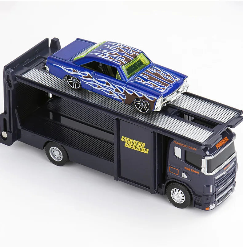 1:64 Scania Container Truck American Container Truck Alloy Diecast Model Car Home Decoration Ornaments Collections Hobby Holiday