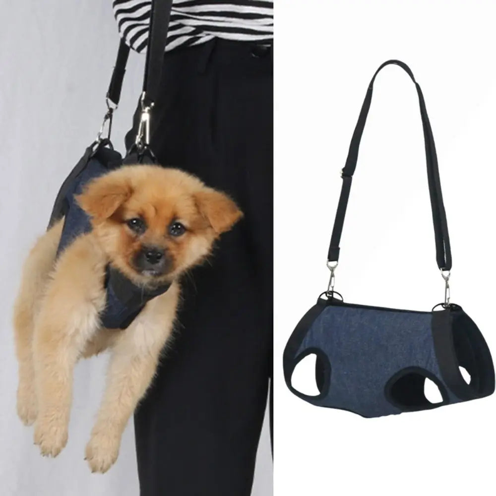 Adjustable Straps Dog Sling Harness Breathable with Pockets Carry Dog Shoulder Bag Soft Dog Lift Harness Walking The Dog