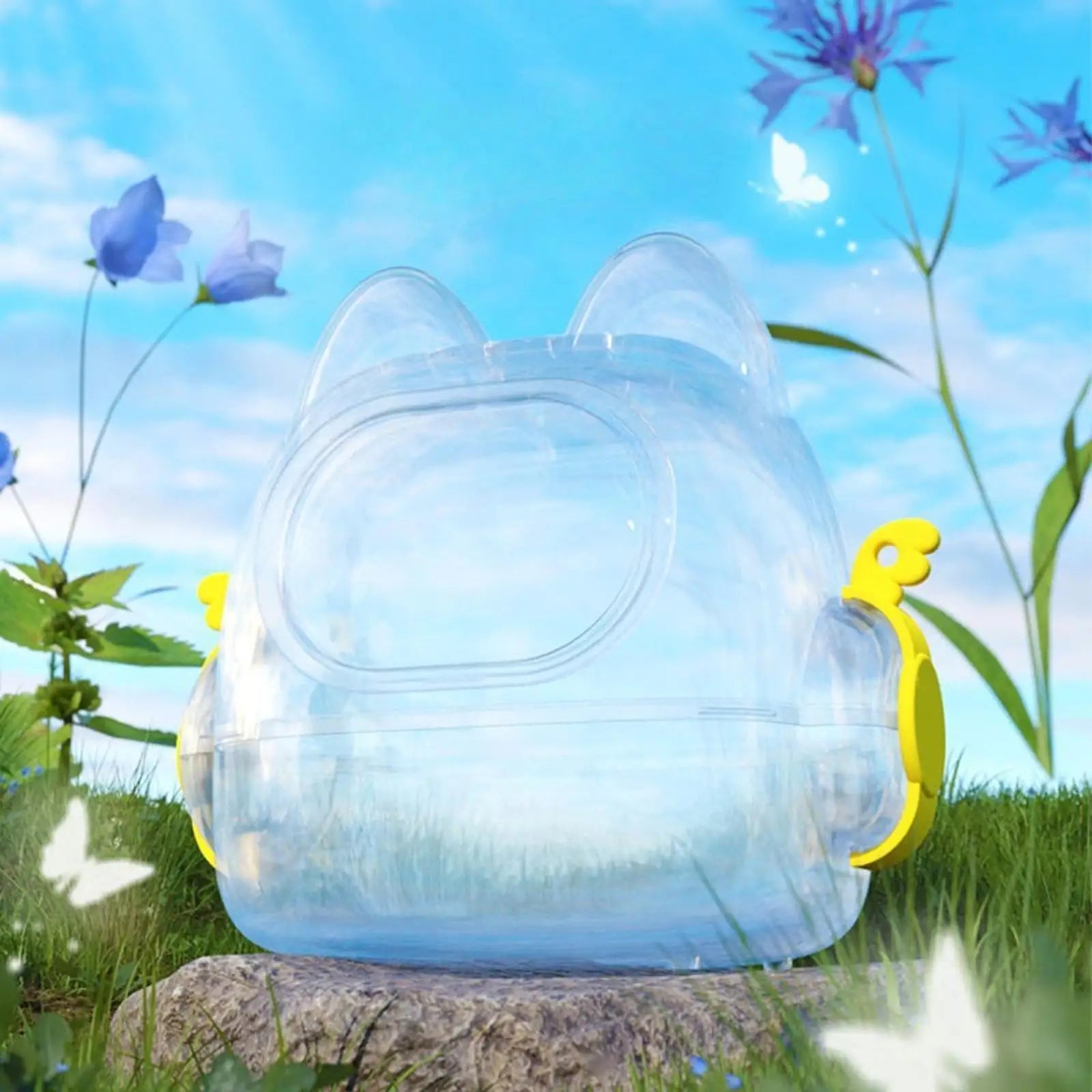 Hamster Travel Carrier Cage Habitat Traveling Transparent Chinchilla Cage for Hedgehog Vacation Small Animals Dwarf Hamster Mice