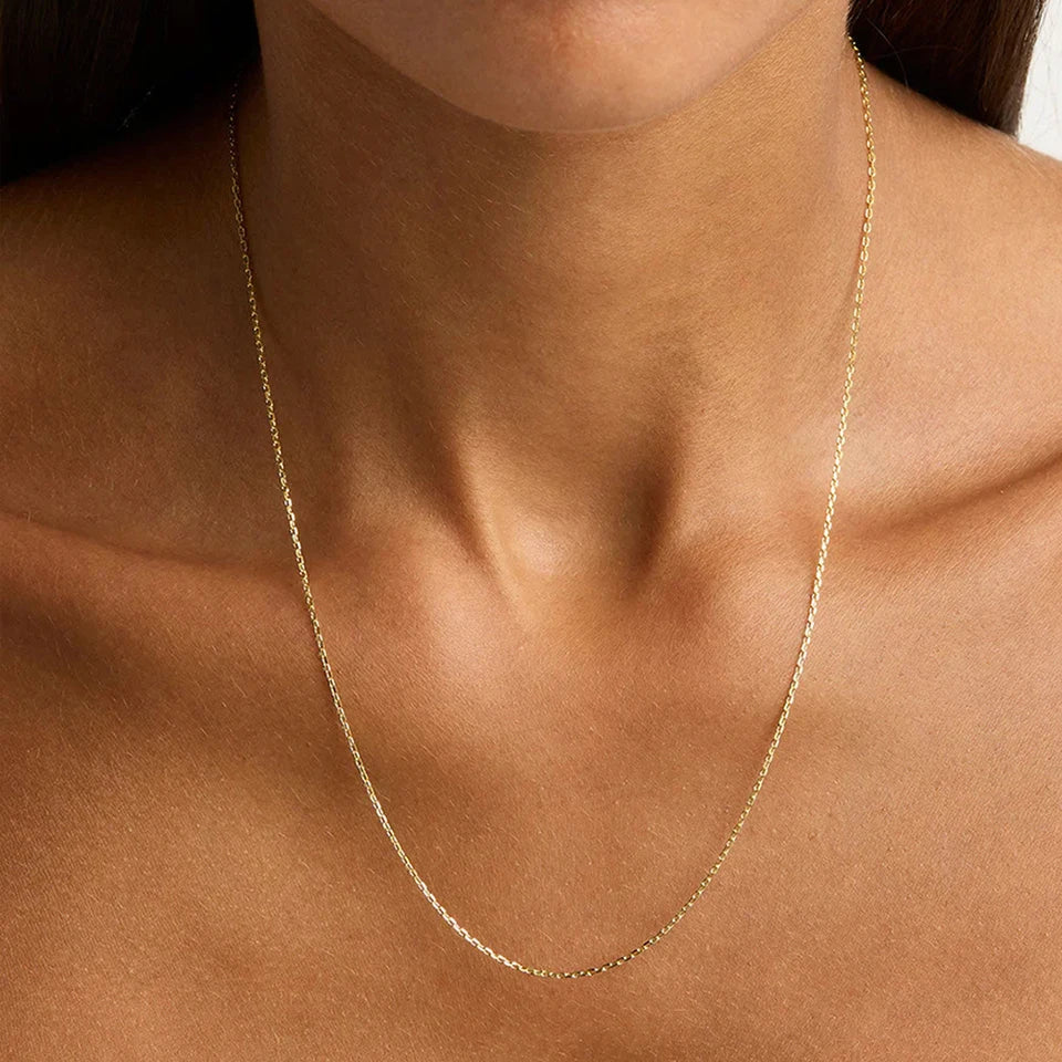 EMANCO 10PCS Fine Chain Necklace Stainless Steel Gold-Plated Women's Collar Gift Fine Jewelry DIY Wholesale