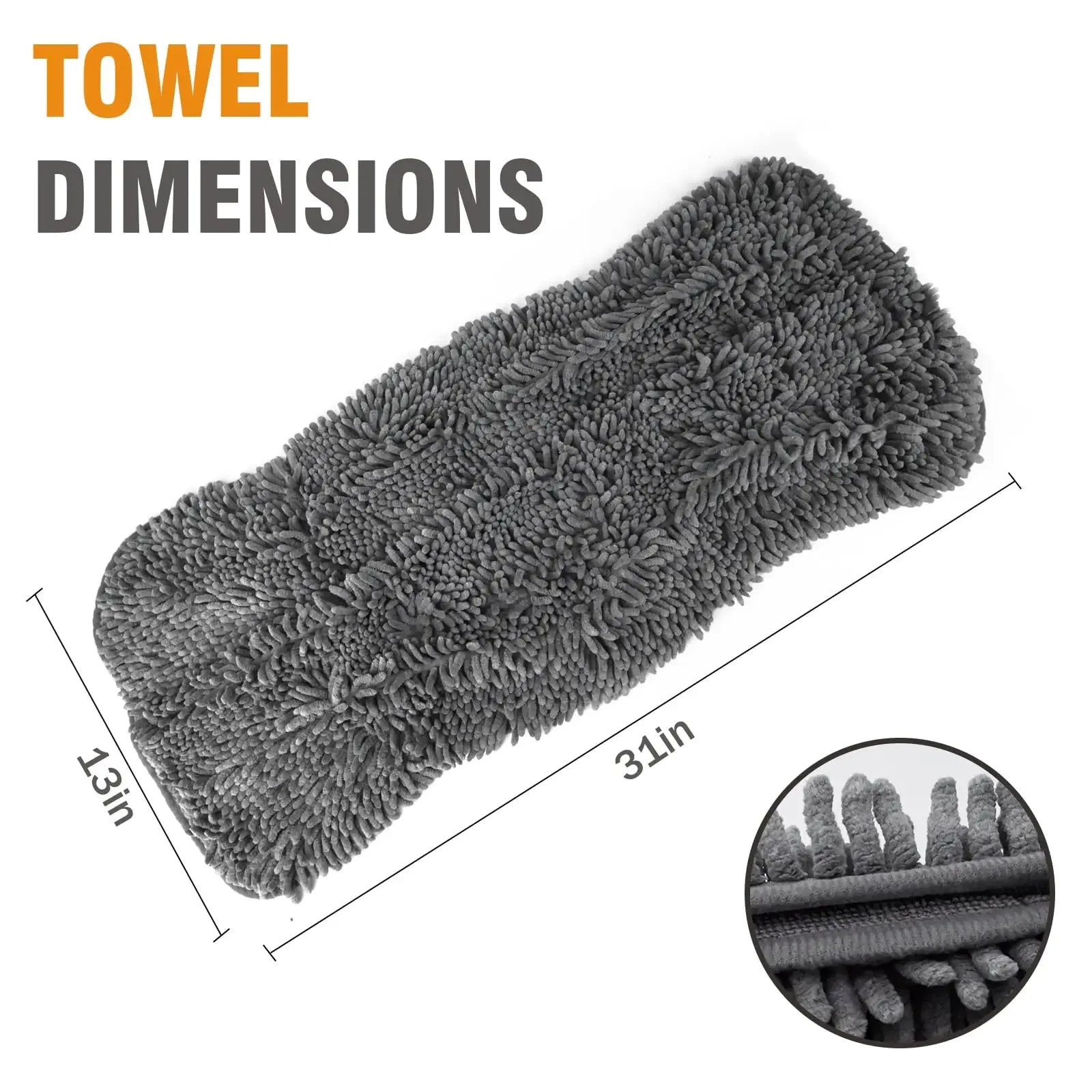 Microfiber Dog Towels for Drying Dogs,Super Absorbent,Soft and Quick Drying Pet Grooming Towel,31Inch X 13Inch,Machine Washable