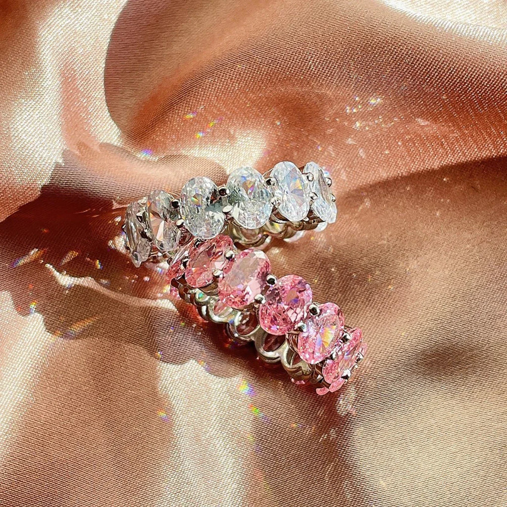 925 Sterling Silver Fashion Original Zircon Oval Ring for Women Gift Engagement Wedding Luxury High Quality Fine Jewelry