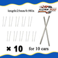 1/64 Model Car Wheels Axle For Replacement Parts for Matchbox Tomica Diecast Model Toys (10 Sets)