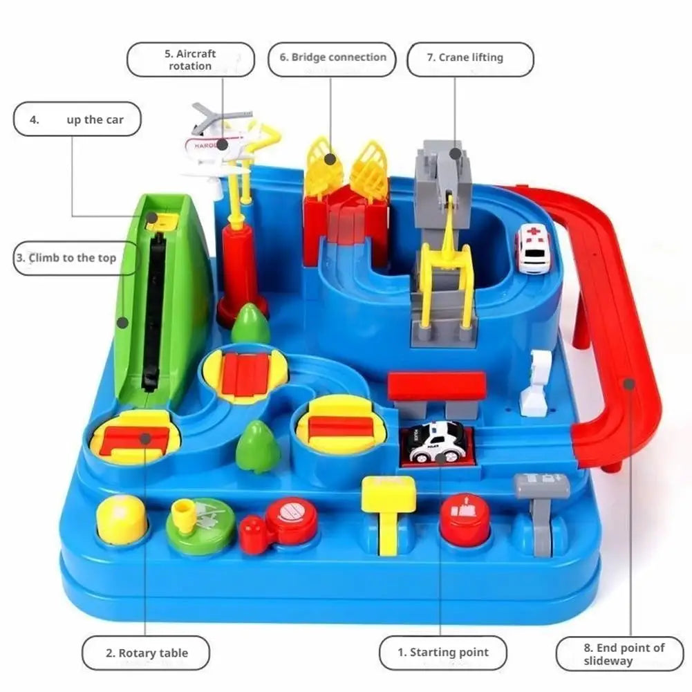 Racing Rail Car Model Train Track Adventure Game Animals Space Rocket Toys Children Educational Brain Educational Toys