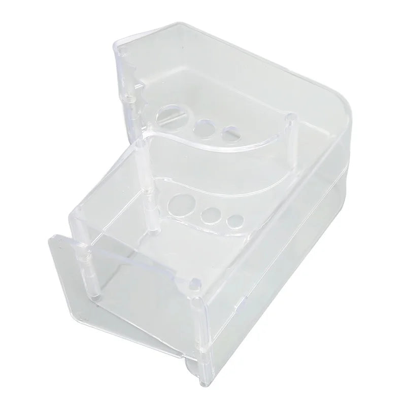 Hamster Food Feeder Automatic Transparent Large Capacity Acrylic Small Animal Food Dispenser for Guinea Pig Bird Rabbit