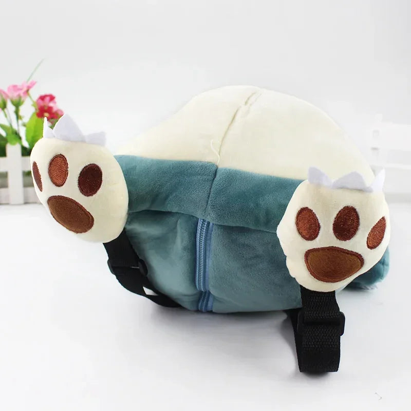 Pokemon Cartoon Snorlax Plush Backpack Kawaii Doll Plush Bag Cosplay Props Christmas Gifts Kids Schoolbag