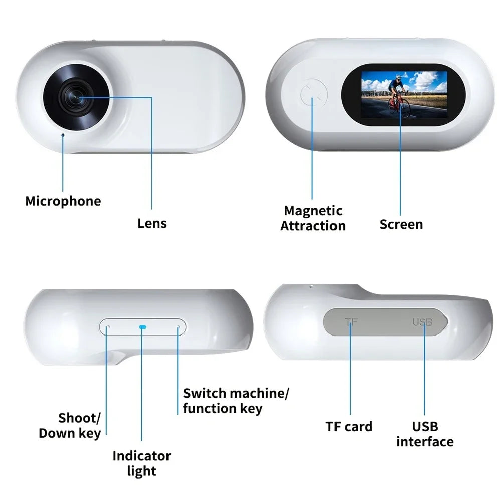 HD 1080P Pet Camera Collar No WiFi Needed, Video Recording Dog & Cat Tracker Collar, Ideal Birthday Gift for Active Pets