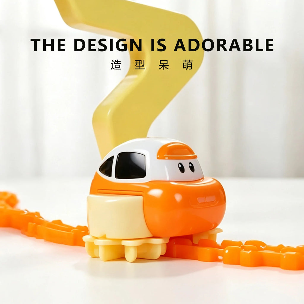 DIY Slime Track Car Toy, Draw Your Own Race Track with Paste, Electric Car, STEM Creative Building Kit