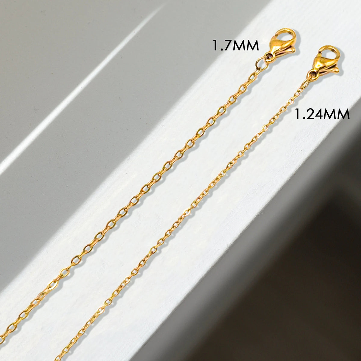 EMANCO 10PCS Fine Chain Necklace Stainless Steel Gold-Plated Women's Collar Gift Fine Jewelry DIY Wholesale
