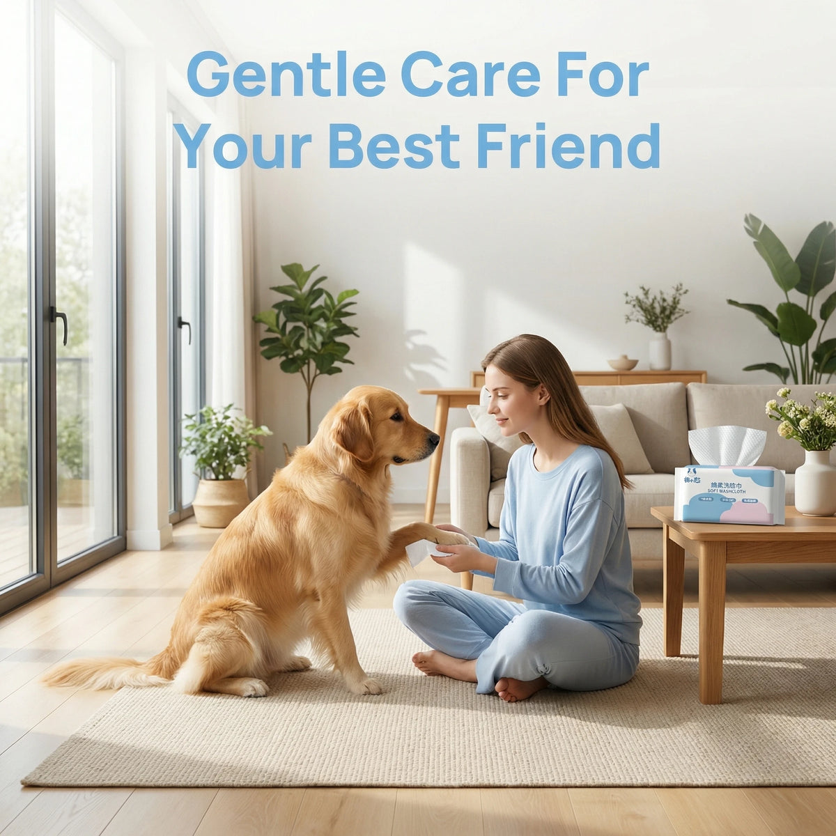 30PCS Ultra Soft Thick Disposable Pet Wipes Gentle Dog Cat Face Eye Paw Daily Cleaning Tear Stain Removal Grooming Supplies