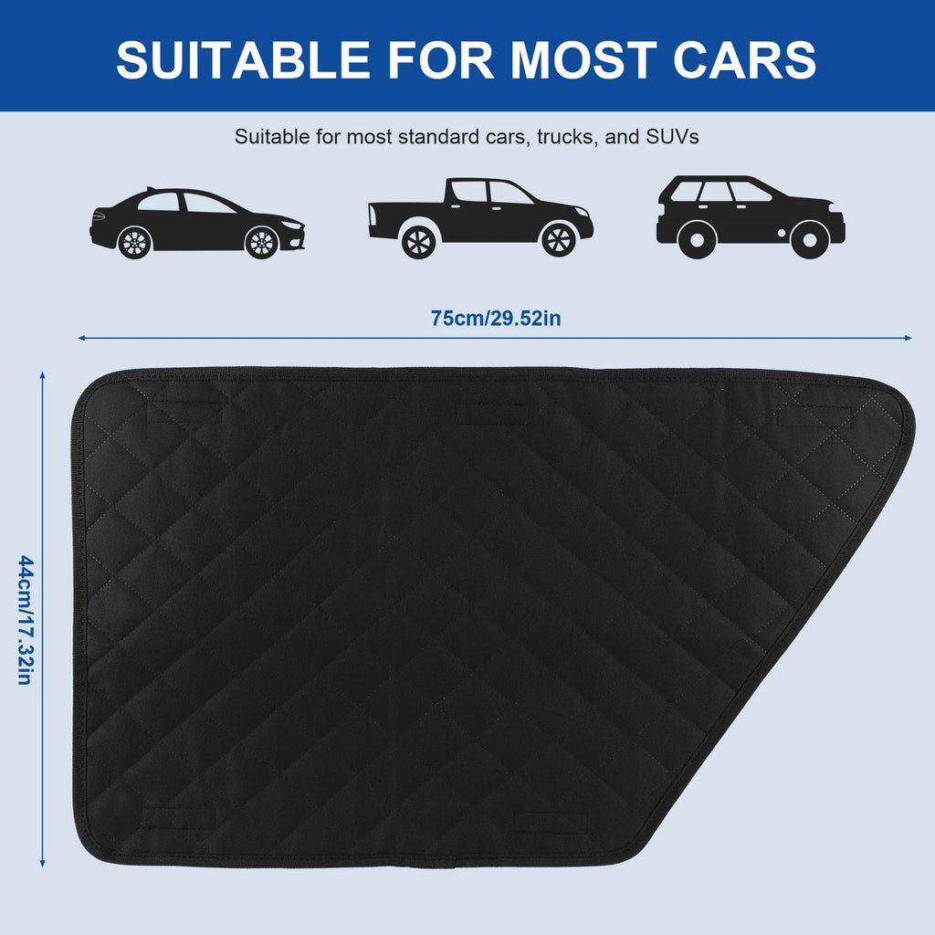 2Pcs Oxford Waterproof Car Door Protector Dog Vehicle Door Protector Washable Car Door Protect Mats for Car SUV Truck Dog Travel