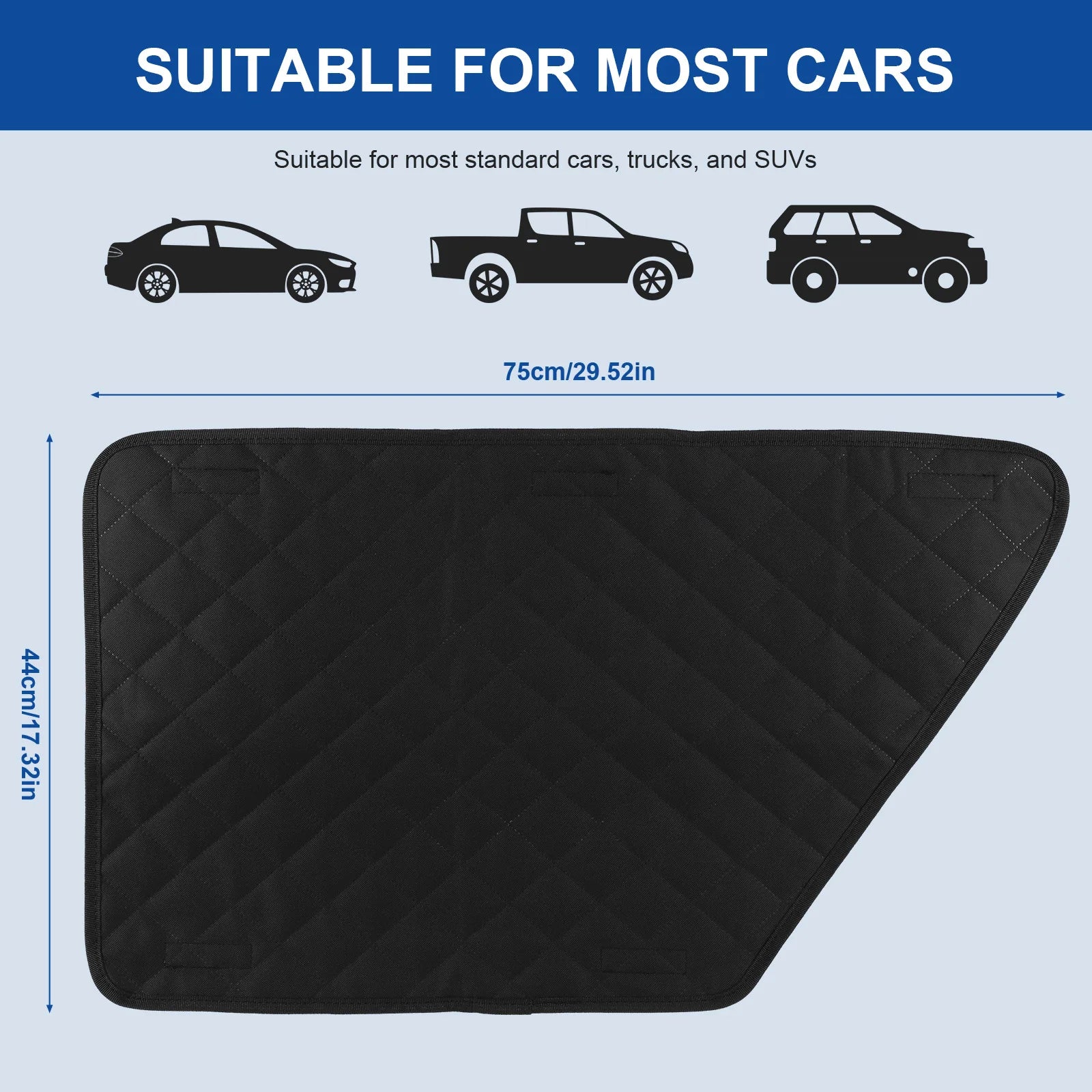 2Pcs Oxford Waterproof Car Door Protector Dog Vehicle Door Protector Washable Car Door Protect Mats for Car SUV Truck Dog Travel