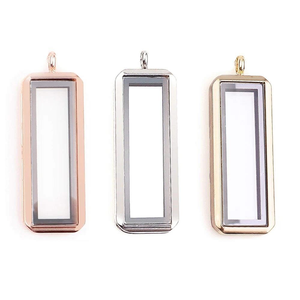 10Pcs/Lot Openable Round Living Reliquary Picture Locket Pendant Glass Floating Cremation Urn Medaillon Colgantes Jewelry Making