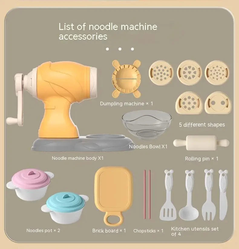 3D Plasticine Mold Modeling Clay Noodle Maker Diy Plastic Play Dough Tools Sets Toys Ice Cream Color Clay for Kids Birthday Gift