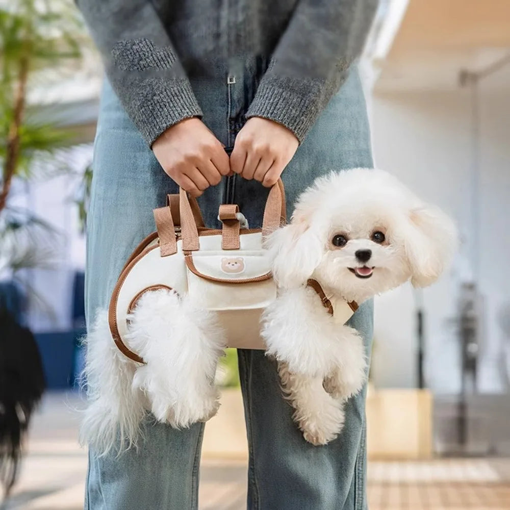 Durable Adjustable Strap Dog Lift Harness Breathable Portable Pet Carrier Cat Carrier Sling Puppy Cat