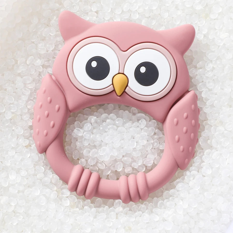 1PC Baby Silicone Teether Toys Food Grade Silicone Teething Animal Dental Teething Goods for Newborn Soothing Nursing Toys