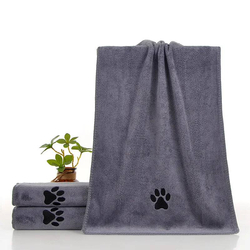 1-5PCS Soft Thick Pet Bath Towel Highly Absorbent Quick Dry Dog Towel for Cats Dogs Grooming Care