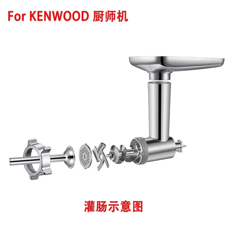 2025 New Stand Mixer Attachment Food Grinder Set Kitchen Grinding Tools for Kenwood Chef / Chef XL, KVC, KVL, KMix, Also Fit SME
