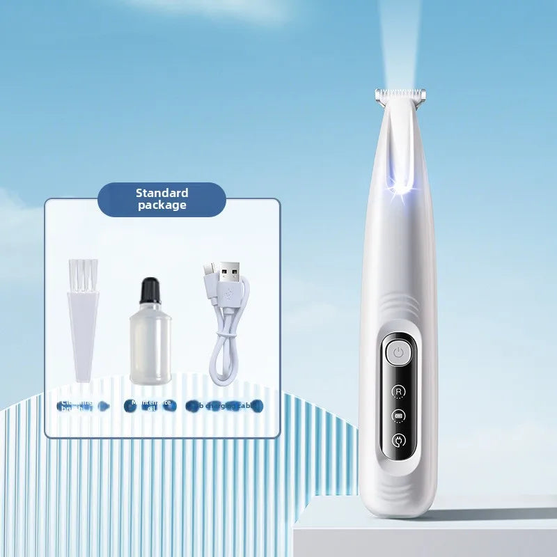 Pet Grooming Clippers Dog Cat LED Light Waterproof Electric Trimmer for Paws Feet Hair Cutting Dog Hair Dog Trimmer Pet Grooming