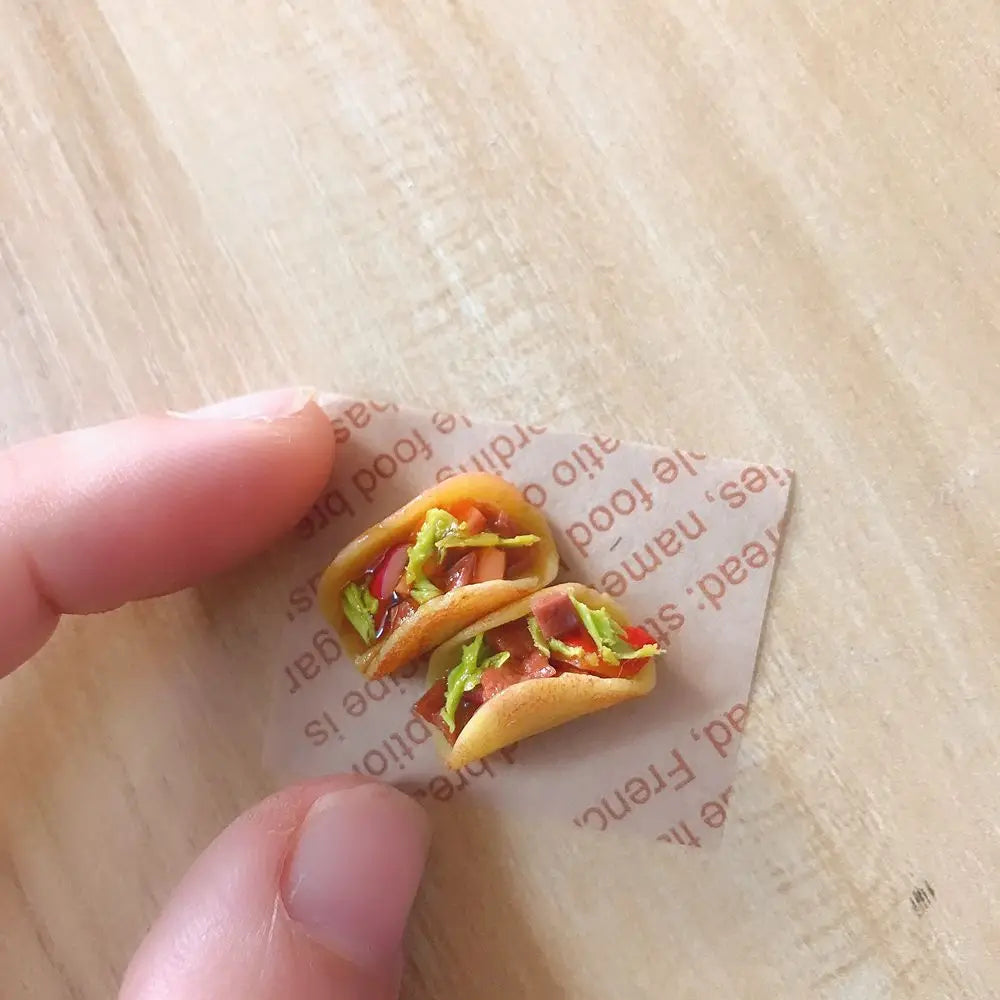1/12 Scale Dollhouse Miniature Tacos Baking Burrito for Blyth OB11 BJD Doll House Kitchen Play Toys Accessories