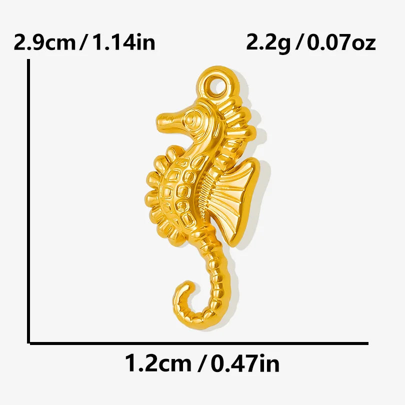 5Pcs/Lot Stainless Steel Sea Animal Starfish Cicada Shell Pendant Jewelry DIY Goth Sacred Heart Sunflower Heart подвеска Bulk