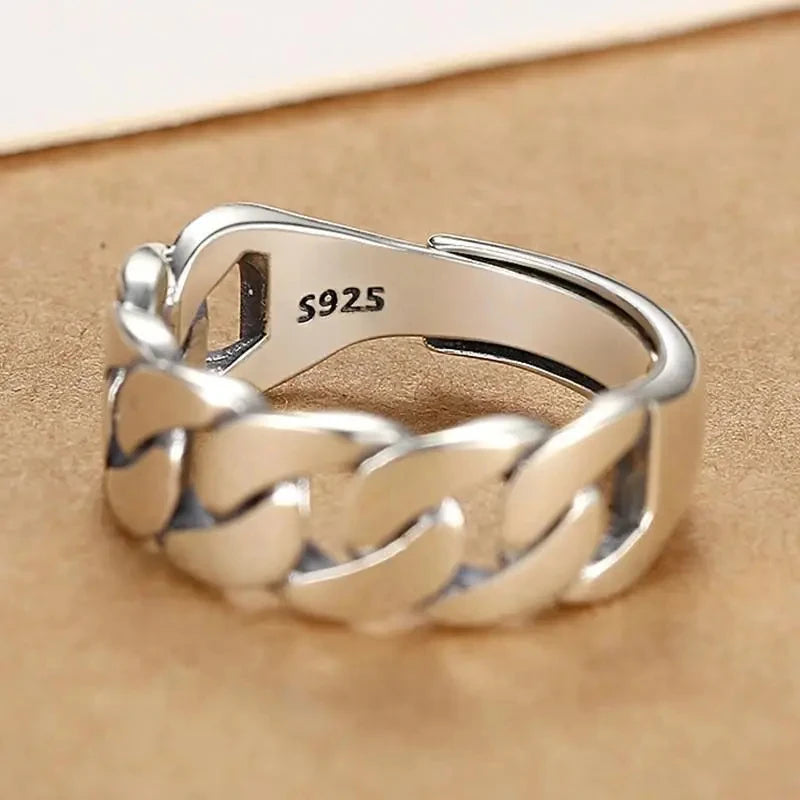Sam Panda 925 Sterling Rings for Women Fashion Geometric Handmade Irregular Gold Star Ring Simple Fine Jelwery  Christmas Gift