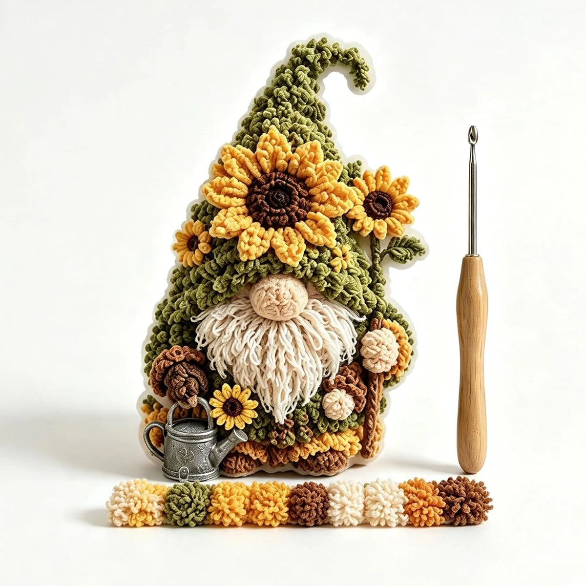 DIY Gnome Craft Kit Fabric Art 3D Seasonal Holiday Decoration No Sewing Adult Beginner Figurine Display